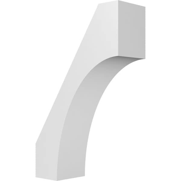 Ekena Millwork 5 1/2-in. W x 14-in. D x 22-in. H Westlake Architectural Grade PVC Knee Brace BRCP055X14X22WTL - main
